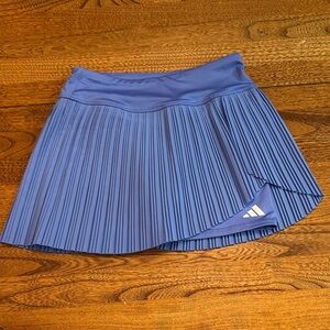 Adidas Girls Blue Woven Pleated Skort